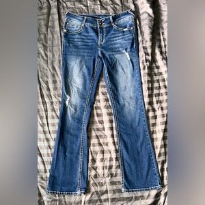 Wallflower dark blue bootcut jeans juniors 11